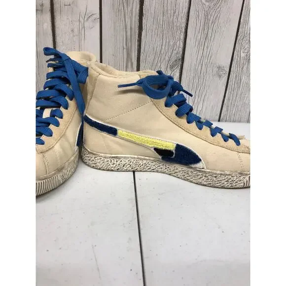 Puma Make History Now Clyde Mid x Black Fives Jr Sneaker Creme Brulee Size 6C - Picture 3 of 6